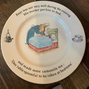Vintage Wedgwood Beatrix Potter Peter Rabbit plate